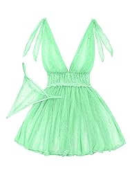 Lilosy Sexy Polka Dots Mesh Sheer Babydoll Chemise