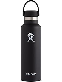 Hydro Flask Double Wall Vacuum Insulated Stainless Steel Leak Proof Sports Water Bottle, Standard Mouth with BPA Free Flex Cap