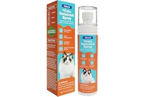 GOLRISEN Cat Deterrent Spray, Natural Cat Repellent Spray with Citrus Scent, Indoor & Outdoor Traning Aid for Urine Marking & Anti-Scratch, Safe for Furniture, Plant & Rugs, (150ml/5.28oz)