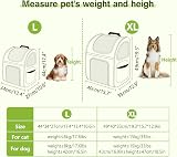 Pecute Cat Carrier Dog Backpack Expandable Breathable Mesh Front Opening view 2