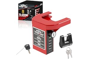 THOCAC 1-7/8” and 2” Trailer Hitch Coupler Lock, Heavy Duty Anti-Theft Tongue Locks, Upgrade The Combination Lock, Camper Acc