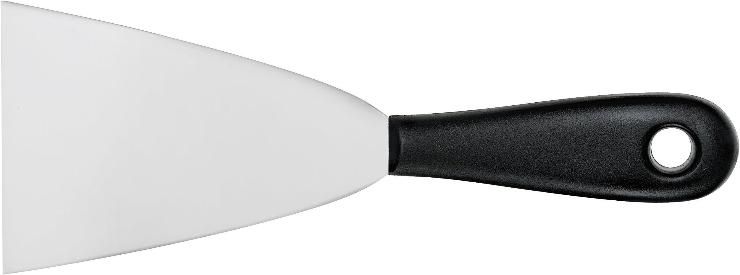 STERNSTEIGER Cleaning spatula with curved blade (multi-purpose turner, cranked blade/wooden handle, blade stainless steel) 8cm