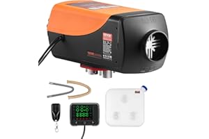 VEVOR 8KW Diesel Heater, DC12-24V, Fast Heating Diesel Air Heater, with Remote Control and Color Digital Display, 10L Fuel Tank, Low Noise, Voice Announcement, for RV, Truck, Boat and Trailer