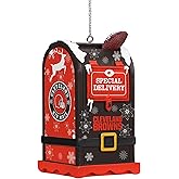 FOCO NFL Cleveland Browns Letters to Santa Mailbox Ornament, Holiday Tree Decoration