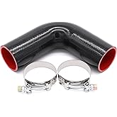Taukealugs 90 Degree Elbow Coupler Silicone Hose 4-Ply 2.25-inch(57mm) for Turbo/Intercooler/Intake Piping,Length 102mm Thick