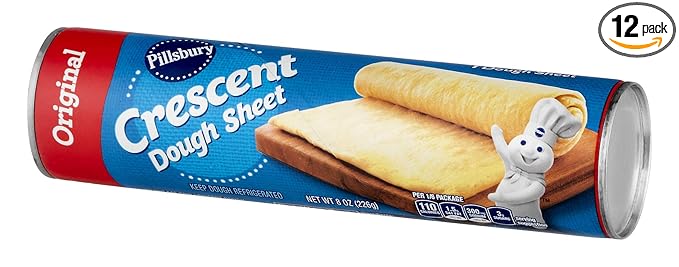 Pillsbury Crescent Recipe Creations Seamless Dough Sheet 8 Ounce 12 Per Case Amazon Com Grocery Gourmet Food