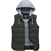 CTFASHION Women's Puffer Vest Winter Sleeveless Jacket Insulated Quilted Waistcoat Outerwear Gilet with Removable hood