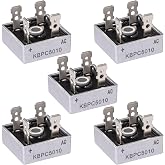 ALLECIN KBPC5010 Bridge Rectifier Diode 50A 1000V KBPC 5010 Electronic Silicon Mini Rectofier Diodes Ac to Dc 50 Amp 1000 Volt (Pack of 5Pcs)
