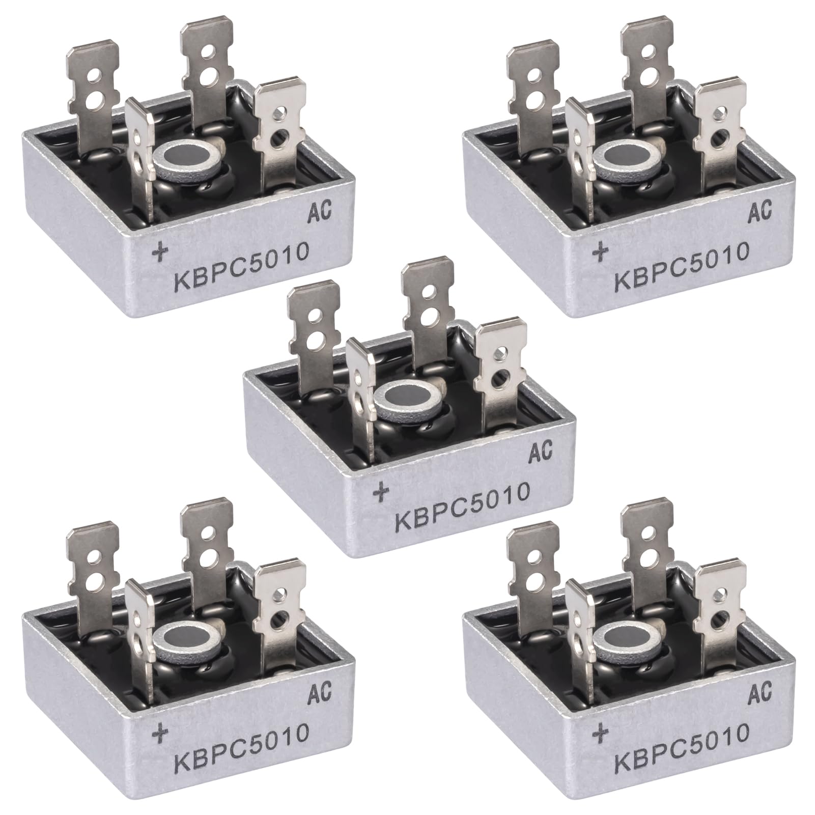 Photo 1 of ALLECIN KBPC5010 Bridge Rectifier Diode 50A 1000V KBPC 5010 Electronic Silicon Mini Rectofier Diodes Ac to Dc 50 Amp 1000 Volt (Pack of 5Pcs)