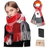 NABEKE Heated Scarf for Women Rechargeable, Electric Heating Scarf with 3 Temperature 5000mAh Battery