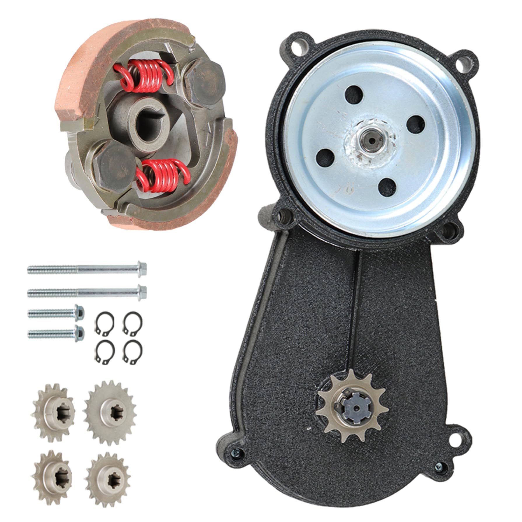 Photo 1 of GXYWADY Transmission Gear Reduction Box Clutch Replacement for 2 stroke 47cc 49cc T8F 11T 13T 14T 17T 20T 116mm Black