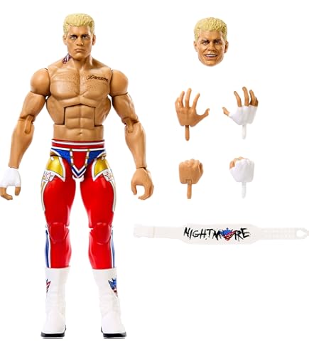 Amazon.com: Mattel WWE Cody Rhodes Elite Collection Action Figure