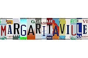 AWISZZZ Vintage Metal Tin Sign Retro Margaritaville Signs Stylish Wall Art Plaques for Home Decor Bathroom Kitchen House and Gothic Wall Decor or as a Unique Poster 16x4 in