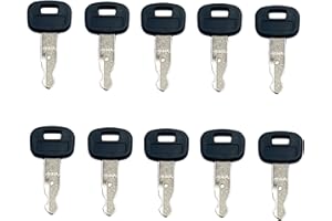 10 Pcs 459A Keys ELI80-0101 RC411-53933 RC461-53930 Compatible with Kubota Mini Excavator Track Loader Machines Keys
