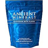 Ancient Minerals Magnesium Bath Flakes of Pure Genuine Zechstein Chloride - Resealable Magnesium Supplement Bag That Will Out