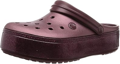 burgundy crocs