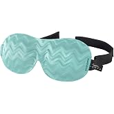 Bucky Ultralight Travel & Sleep Chevron Eye Mask, Blue Ice, One Size