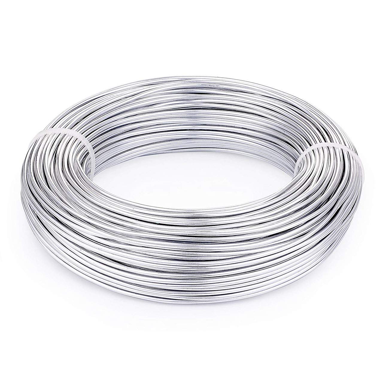 Aluminium Wire Rolls 10m Bendy Craft Silver Wire for Jewelry Making,DIY Sculpture,Modelling Making and Crafts (Sliver, Diameter-2.5mm)