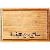 Personalized Wood Engraved Cutting Board - Valentines Day Gifts for Her - Unique Present for Wedding, Anniversary, Housewarming, Birthday, Holiday, or Romantic Gift Idea for Friends, Family, Mom, Dad