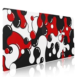 aportt Red Black White Mouse Pad Anime Cool