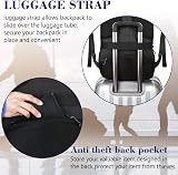 MATEIN Travel Laptop Backpack 15.6 Inch Anti Theft Water Resistant Black view 6