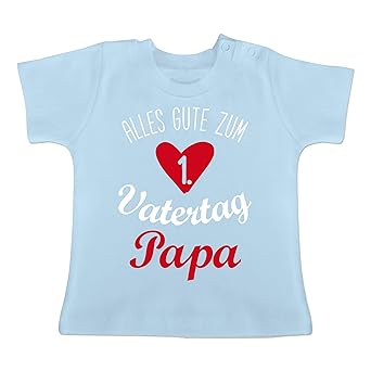 Vatertag Baby - Alles Gute zum ersten Vatertag V1 - Baby T-Shirt Kurzarm