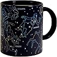 Heat Changing Constellation Mug by The Unemployed Philosophers Guild - Stars Appear in the Night Sky on this Color Changing Coffee Cup - 10 OZ - BPA Free Ceramic - Comes in a Fun Colorful Gift Box