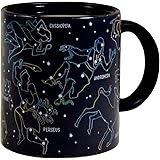 Heat Changing Constellation Mug by The Unemployed Philosophers Guild - Stars Appear in the Night Sky on this Color Changing Coffee Cup - 10 OZ - BPA Free Ceramic - Comes in a Fun Colorful Gift Box
