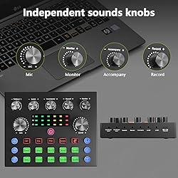 Podcast Equipment Bundle, Audio Interface DJ Mixer