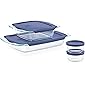 Pyrex Grab Glass Bakeware and Food Storage Set, 8-Piece, Clear