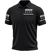 Custom Polo Shirts for Men Design Your Own Golf Jersey Personalized Print/Embroidered Text