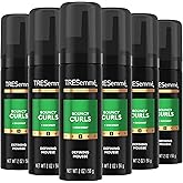 TRESemmé Defining Hair Mousse, Bouncy Curls, Travel-Size 6-Pack – Curly Hair Products for 24-Hour Frizz Control with Coconut Oil, 2 Oz Ea