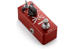 Donner Octave Guitar Pedal, Harmonic Square Digital Octave Mini Pedal Pitch Shifter 7 Shift Types 3 Tone Modes Sharp Detune Flat True Bypass