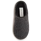 Lucky Brand Boy's Faux Wool Clog Slippers with Memory Foam