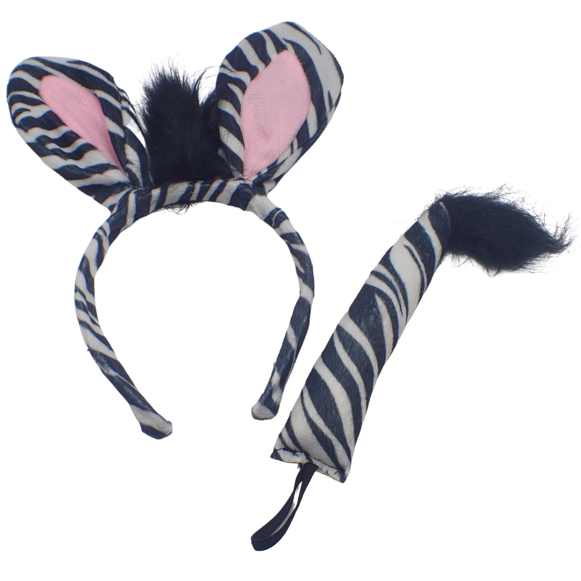 Topkids Accessories Animal Headband, Fancy Dress for Kids & Toddlers, Animal Ears, Animal Fancy Dress, World Book Day Costumes, Kids Animal Dress up, Kids Halloween Fancy Dress (Zebra)