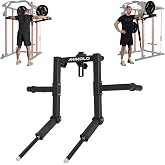 Mikolo Lateral Raise Attachment for Squat Rack, Standing Lateral Raise Machine with 1" Holes, Power Rack Cage Attachment, Upper Body Strength Training Machine for Home Gym