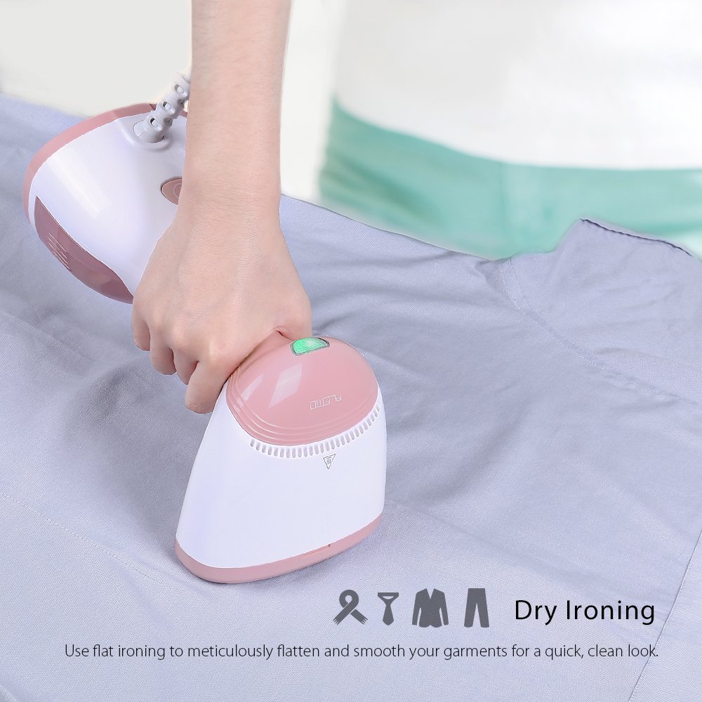 Plemo Portable Garment Steamer, 260ml Handheld Fabric Steamer Fast Heat-up Powerful Travel Steamer for Clothes