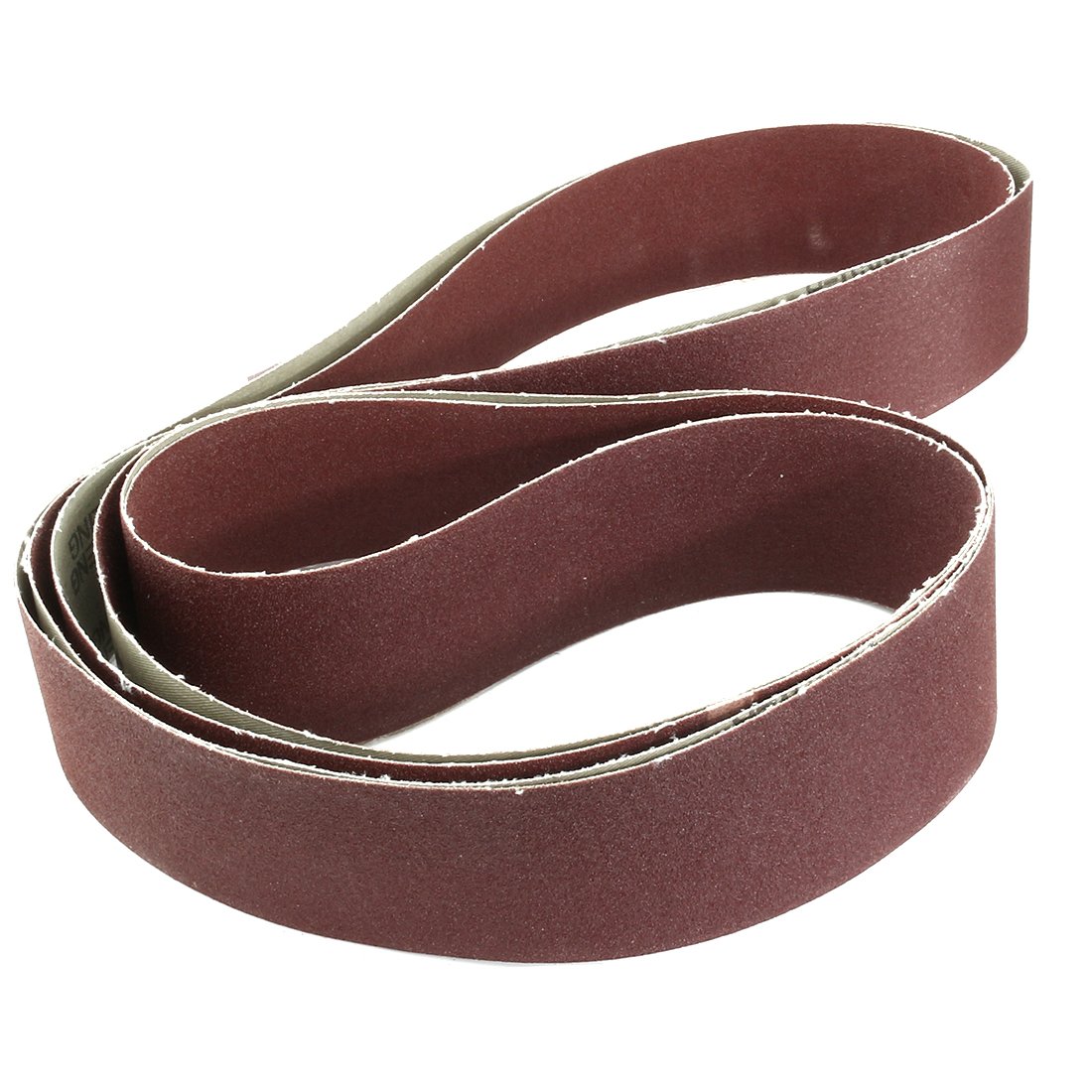 Sourcingmap 2-Inch x 72-Inch Aluminum Oxide Sanding Belt 120 Grits Sandpaper Lapped Joint for Belt Sander 2pcs