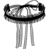 Amazleer Women Gothic Victorian Lace Choker Necklace Black Vintage Style Women's Jewelry