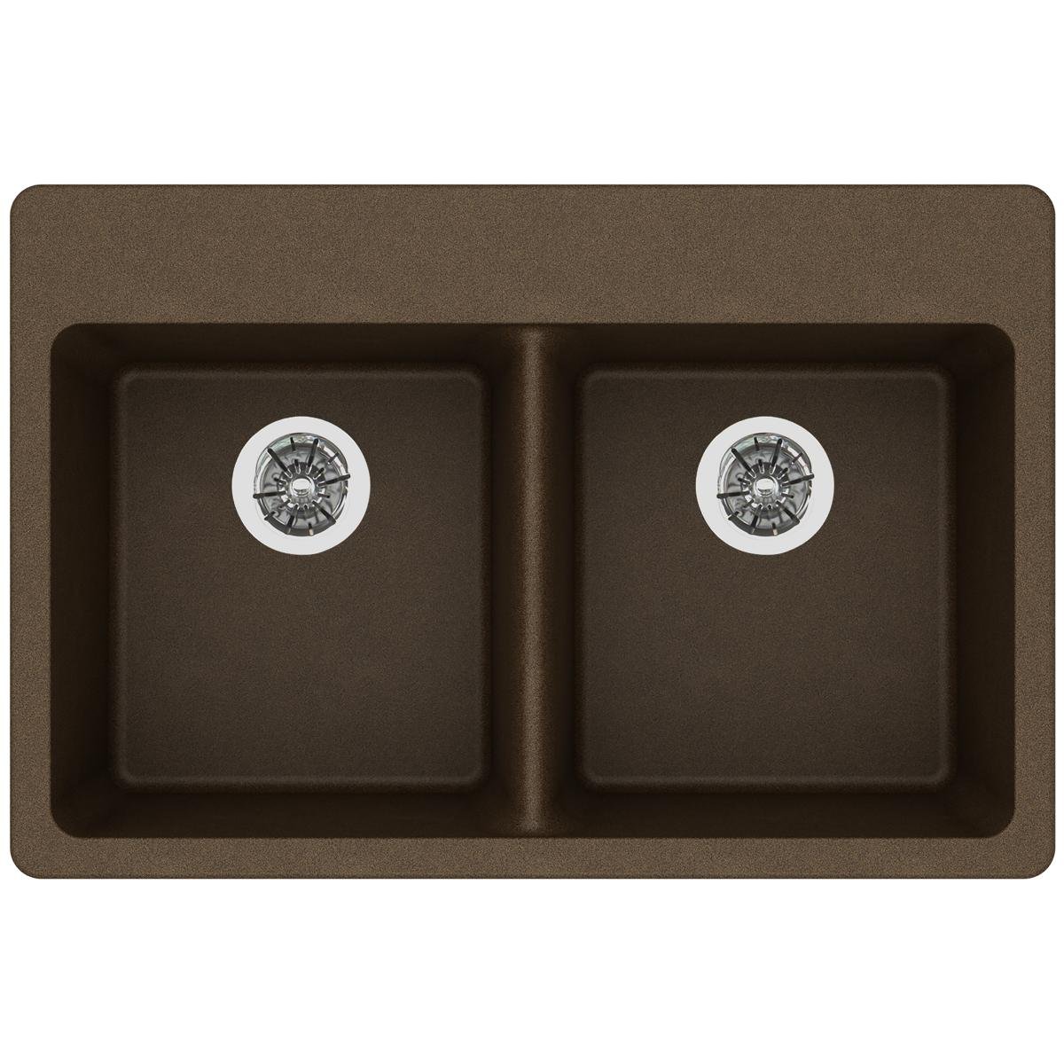 Best Elkay Quartz Kitchen Sink 33X22 Drop In Double Bowl