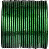 Efulgenz Metal Bangles for Women Indian Jewelry Two Dozen Wedding Bangles Set Plain Glossy Alloy Bangles Bollywood Bracelets Bridal Bangle Set Fashion Costume Jewelry Accessories for Women