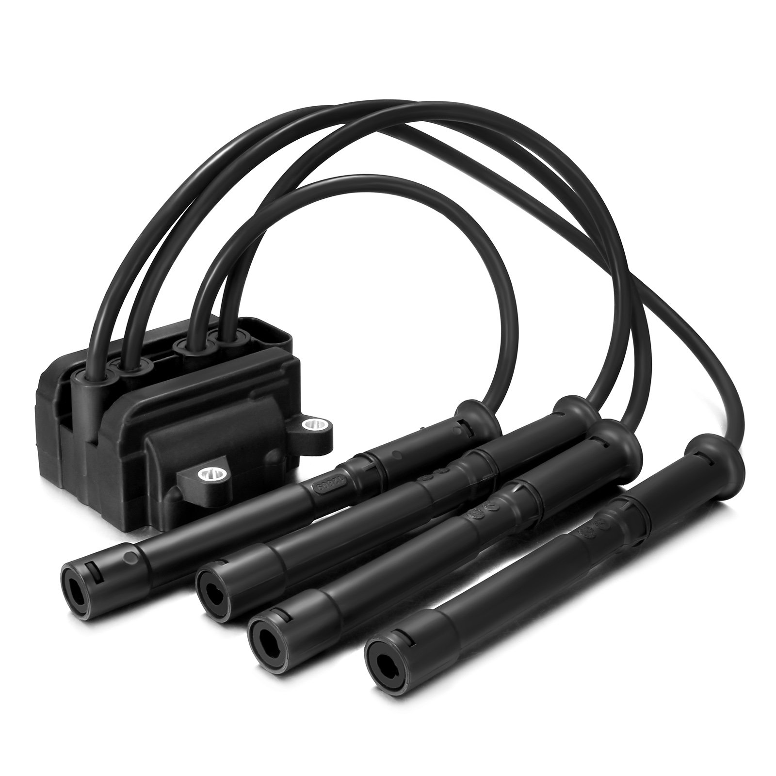 Dromedary Ignition Coil Pack Spark Plug Leads For 8200084401 1.2 16V