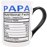Cottage Creek 16oz Papa Mug, Ceramic Coffee Cup for Coffee Table Decor, Unique Gifts for Men, Grandpa, Papaw, Father's Day and New Grandparents