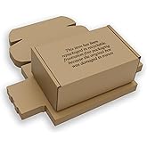 (15 Pack) Cardboard Shoe Boxes &ndash; Medium 12x9x4.125 Inch | Heavy Duty Shoe Boxes for Shipping &ndash; Corrugated Mailing Boxes with Self-Locking Lid &ndash; Excellent as Replacement Shoeboxes &amp; Gift Packaging