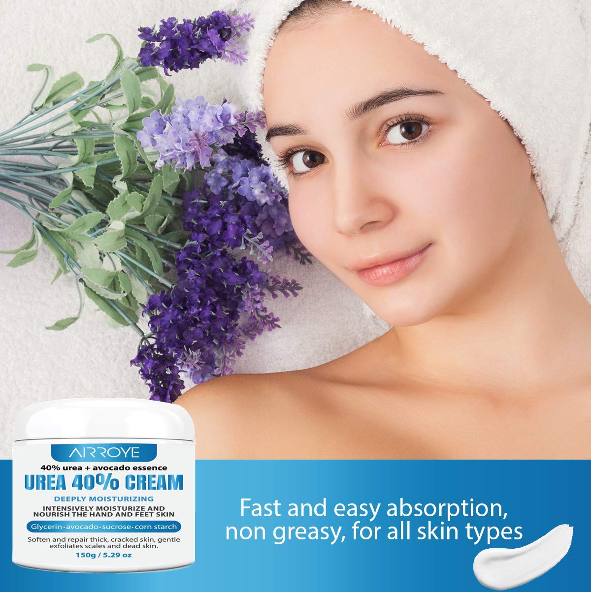 Urea 40% Foot Cream 5.29 oz with Plus Salicylic Acid ‖ Best Callus Remover For Feet, Knees& Elbows ‖ Natural Moisturizes Nourishes Softens Dry, Rough, Cracked, Dead Skin : Beauty