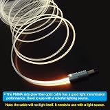 PATIKIL 3mm x 1m PMMA Side Glow Fiber Optic Cable Kit Warm White LED 12V view 5