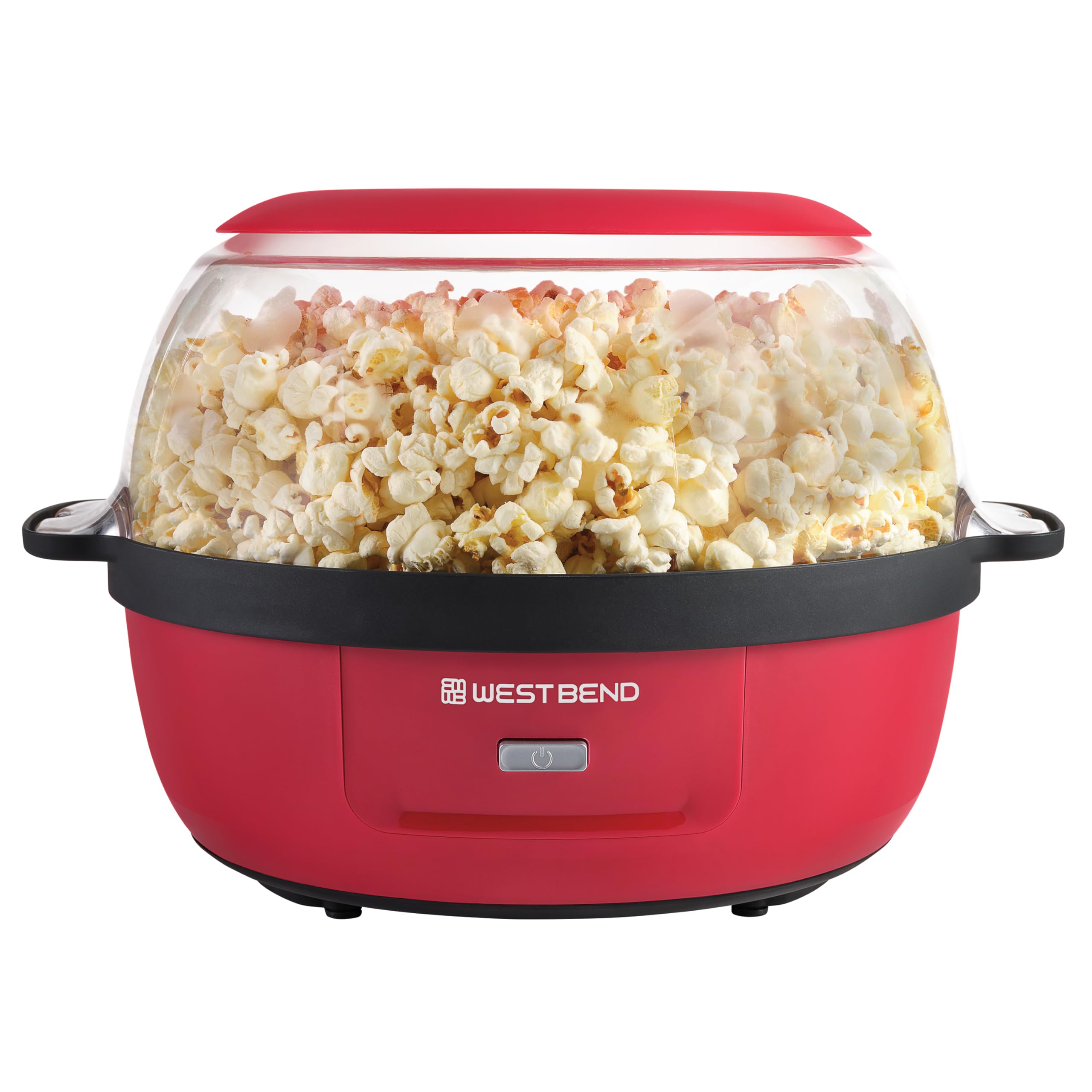 Photo 1 of ***MISSING PARTS***
West Bend Stir Crazy Hot Oil Popcorn Popper, Popcorn Maker Machine with Large Serving Bowl Lid and Stirring Rod, 6-Qt., Red