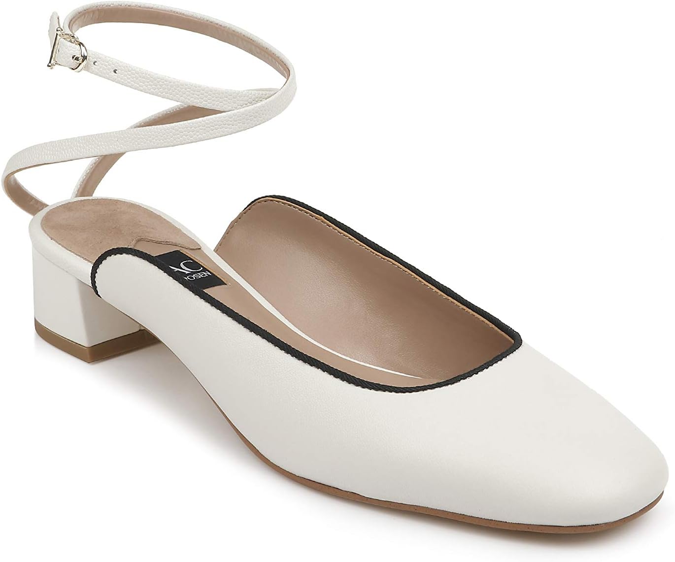 ZAC Zac Posen Women's Low Heel Pump with Ankle Wrap