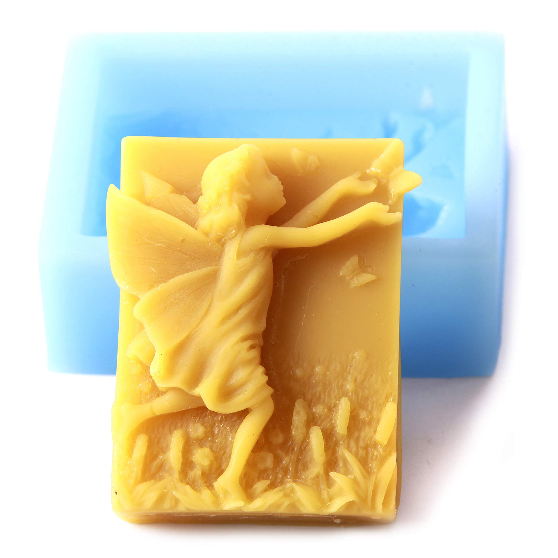 World Of Moulds | Flower Fairy Rectangle Portrait Silicone Mould