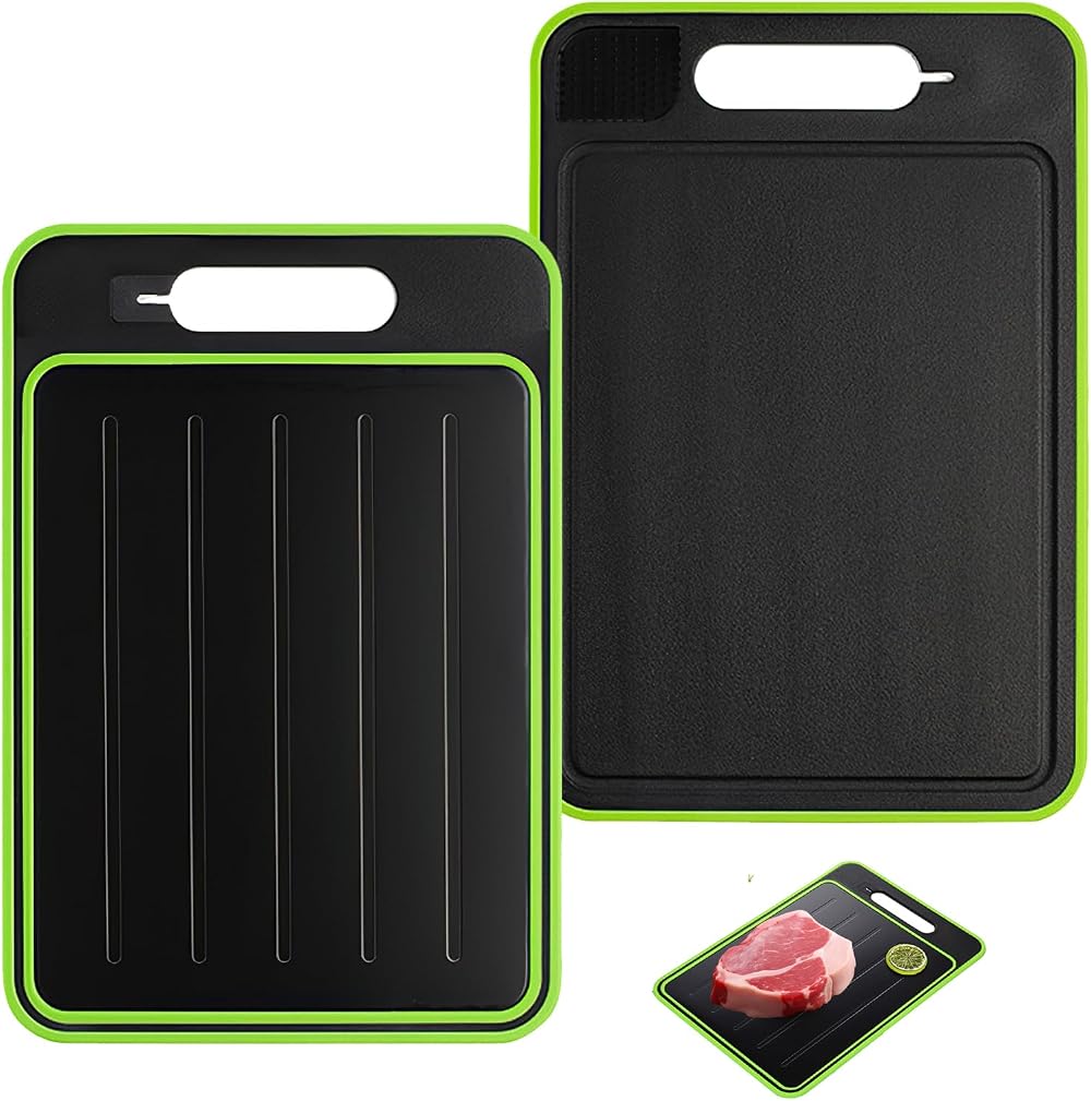 FANGZHE 4 in 1 Defrosting Board, Fast Thaw Tray & Chopping Board